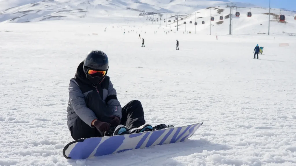 erciyes kayak merkezinde kayak hocası